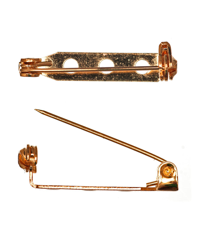 Brooch Bar: Gilt: 25mm