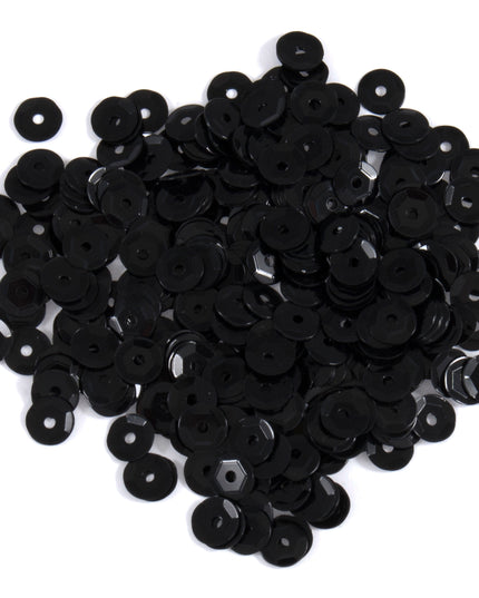 Sequins: Cup: 5mm: Black