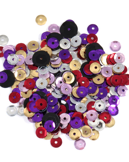 Sequins: Cup: 5mm: Multi-coloured
