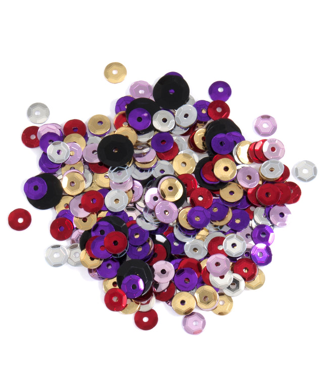 Sequins: Cup: 5mm: Multi-coloured