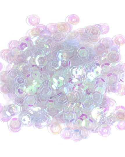 Sequins: Cup: 5mm: Transparent
