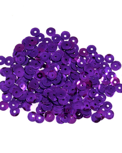 Sequins: Cup: 5mm: Purple