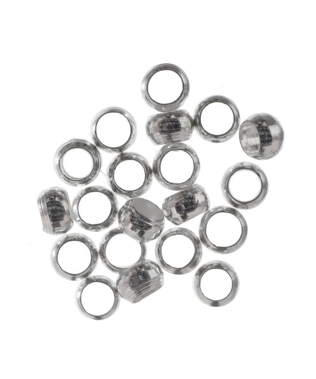 Crimp Beads: Silver: 3mm