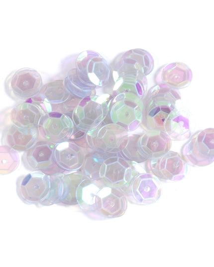 Sequins: Cup: 8mm: Transparent