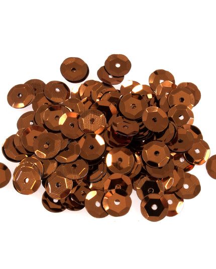 Sequins: Cup: 8mm: Bronze
