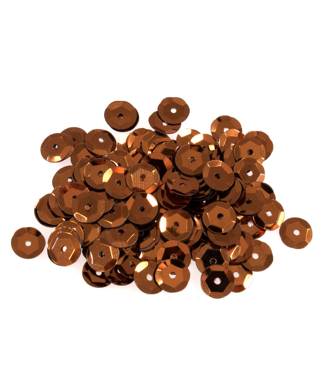 Sequins: Cup: 8mm: Bronze