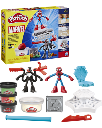 Play-Doh Spiderman Launch and Slice Battle