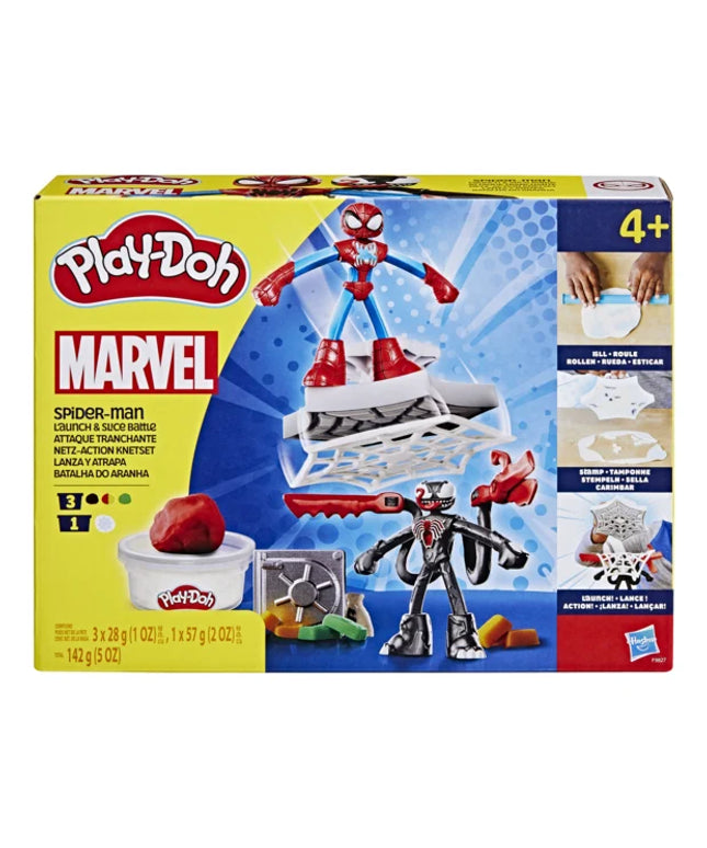Play-Doh Spiderman Launch and Slice Battle