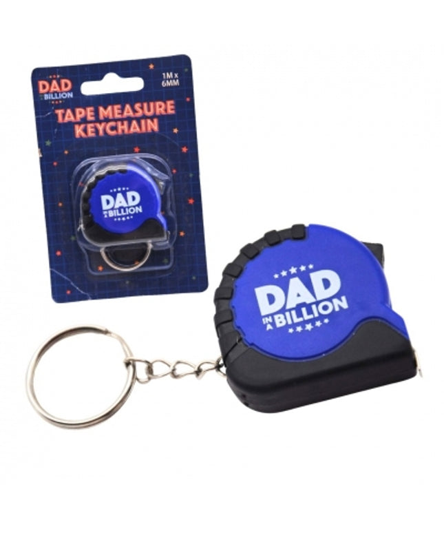 Dad In A Billion Tape Measure 1m On Keyring