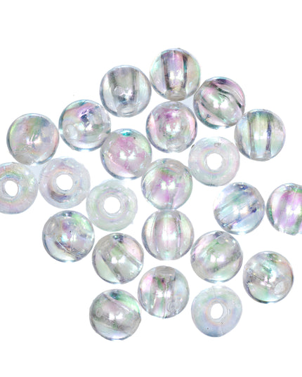 Beads: Plated: 8mm: Aurora