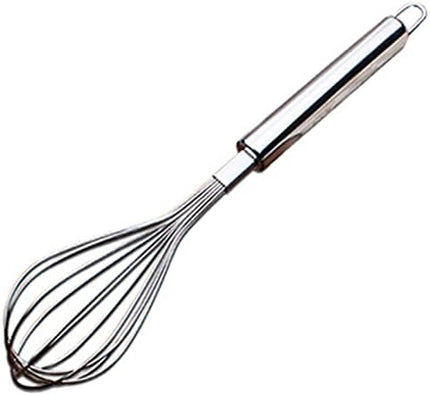Stainless Steel Egg Whisk – Handheld Manual Whisk for Mixing, Beating & Baking