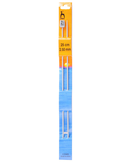 Knitting Pins Single Ended Classic 25cm X 2.50