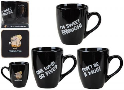 Man Cave Mug & Coaster Set