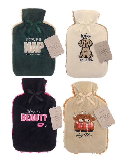 COUNTRYCLUB HOT WATER BOTTLE & PLUSH COVER 2L