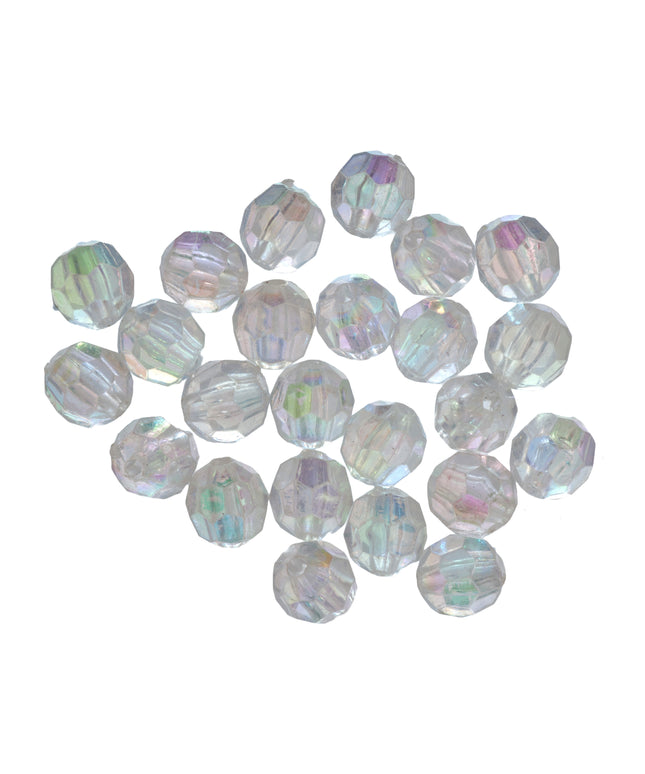 Beads: Faceted: 8mm: Aurora