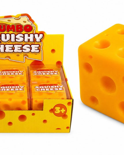 Jumbo Cheese Squishy Toy 12cm – 1 Piece
