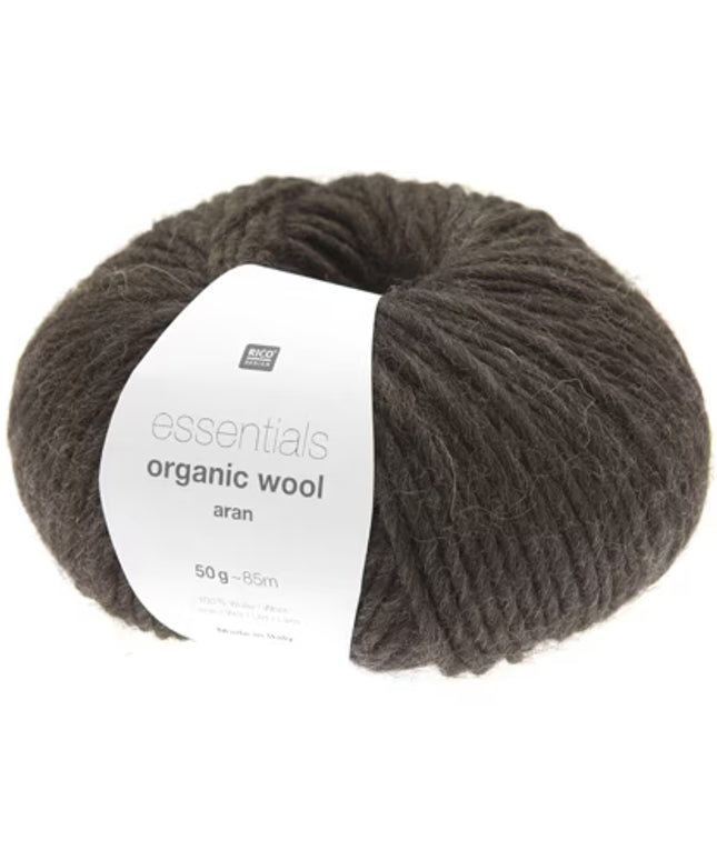 Rico Essentials Organic Wool Aran 003 – 100% Organic Wool Knitting Yarn (50g)
