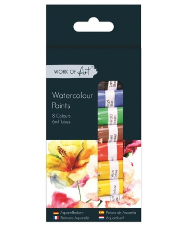 Water Colour Paints 8x6ml Tubes