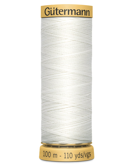 Gutermann Natural Cotton Thread 100m: 5709 (White)