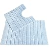 LINEAR RIB 2pc Set Baby Blue