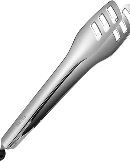 Stainless Steel Bread Tongs – Heat-Resistant Kitchen Tongs for BBQ, Toast, Serving & Cooking