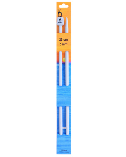 Knitting Pins Single Ended Classic 25cm X 6mm