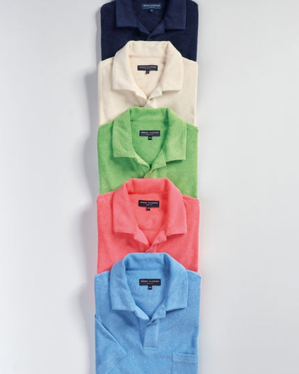 Cotton Rich Terry Towelling polo shirt