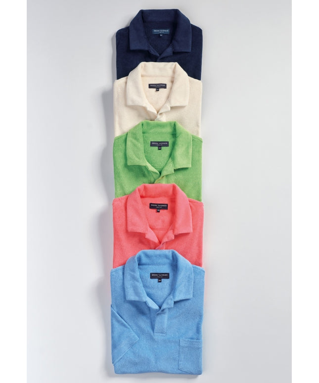 Cotton Rich Terry Towelling polo shirt