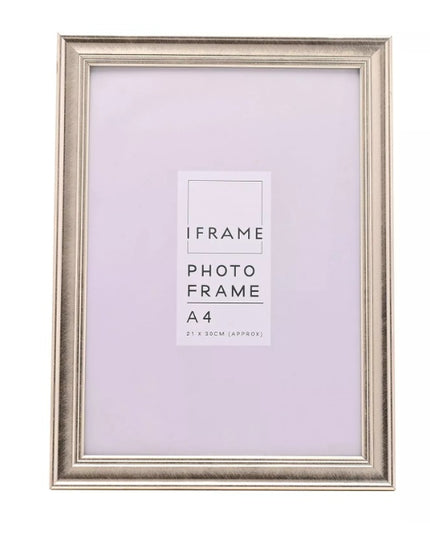 A4 Silver Photo Frame – Classic Metallic Finish Picture Frame 21x29.7cm