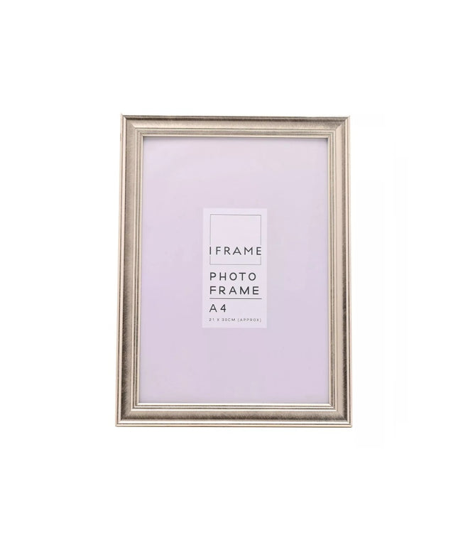 A4 Silver Photo Frame – Classic Metallic Finish Picture Frame 21x29.7cm