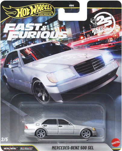 Hot Wheels Premium Fast & Furious Mercedes-Benz 500 SEL 2/5 25th Anniversary