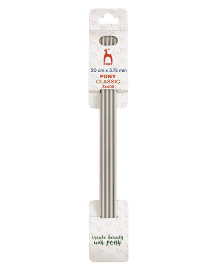 Knitting Pins: Double-Ended: Set of Four: 20cm x 3.75mm