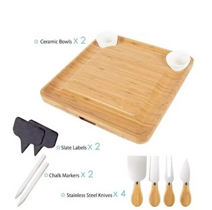 Multipurpose Cheese Board and Knife Set