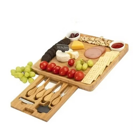 Multipurpose Cheese Board and Knife Set