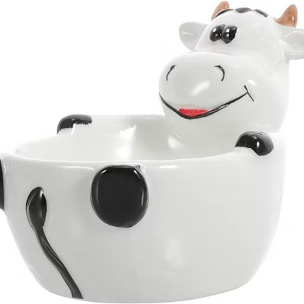 Cow Shaped Ceramic Snack Bowl – Fun Decorative Serving Dish