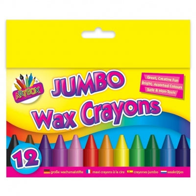12 Jumbo Wax Crayons