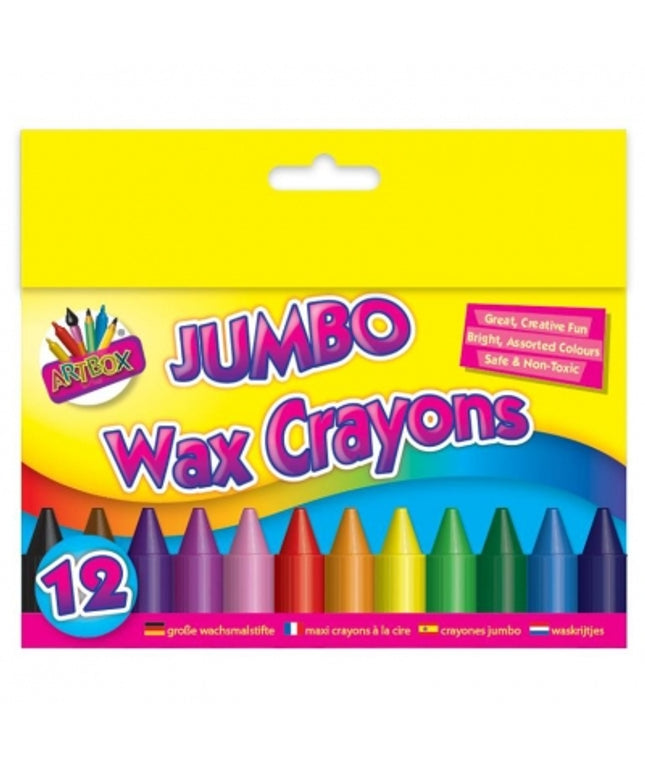 12 Jumbo Wax Crayons
