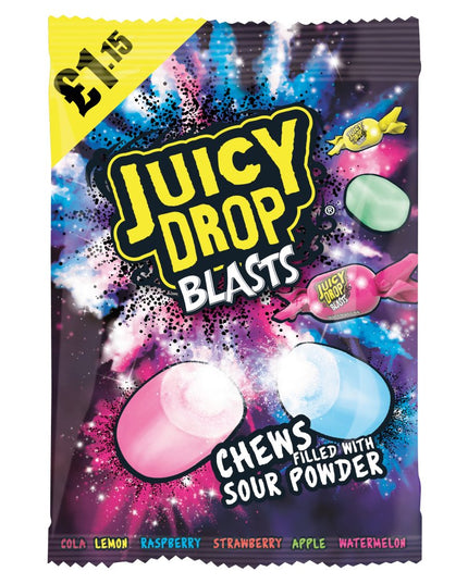 Juicy Drop Blasts Chews Filled with Sour Powder 120g