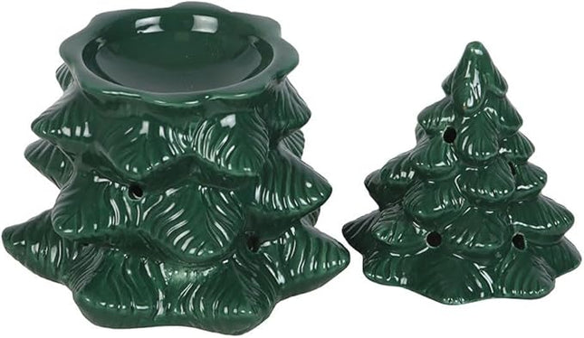 Green Fir Tree Oil Burner and Wax Warmer