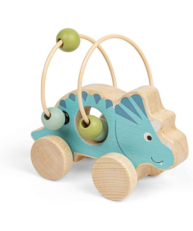 Bigjigs Push Along Triceratops Bead Frame