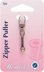 Zipper Puller: Ball: Bronze