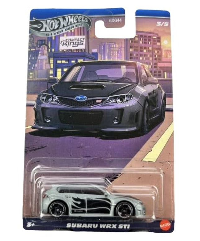 Hot Wheels Silver Series Compact Kings Subaru WRX STI 3/5 Die-Cast Car