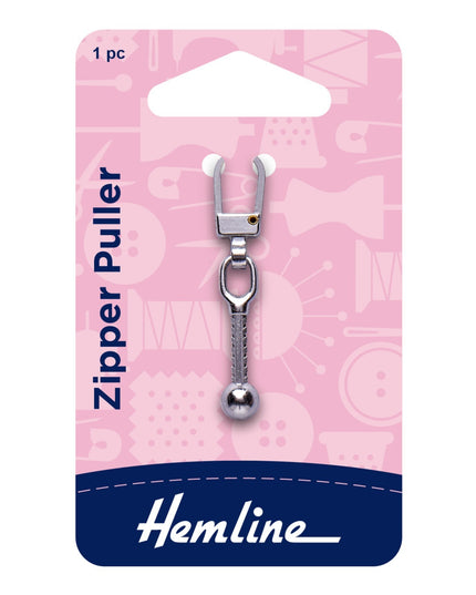 Zipper Puller: Ball: Silver
