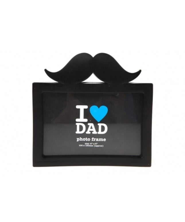I Love Dad Moustache Frame 4 X 6"