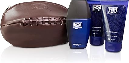 Rapport Sport Wash Bag Gift Set Containing 100ml Eau De Toilette Spray and 150ml Shower Gel and 150ml Aftershave Balm