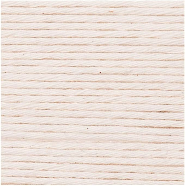 Rico Design Creative Cotton Aran Yarn – 50g Ball – 85m – Off White