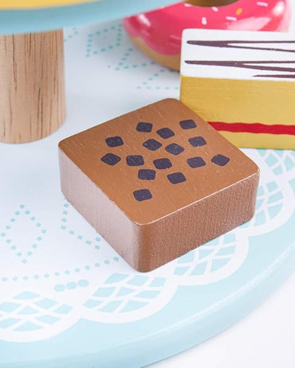 Bigjigs Toys Cake Stand with 9 Cakes