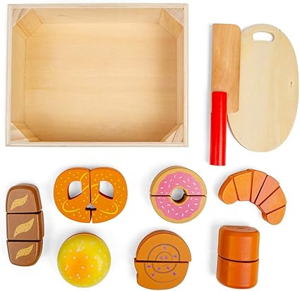 Bigjigs Cutting Bread and Pastries Crate