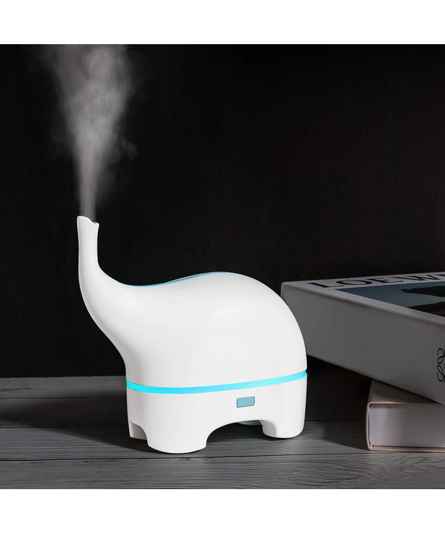 120ml Elephant USB Aroma Diffuser & Cool Mist Humidifier – 7-Colour Night Light