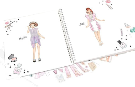 Depesche 13583 TOPModel Create Your Glam Look Colouring Book Set